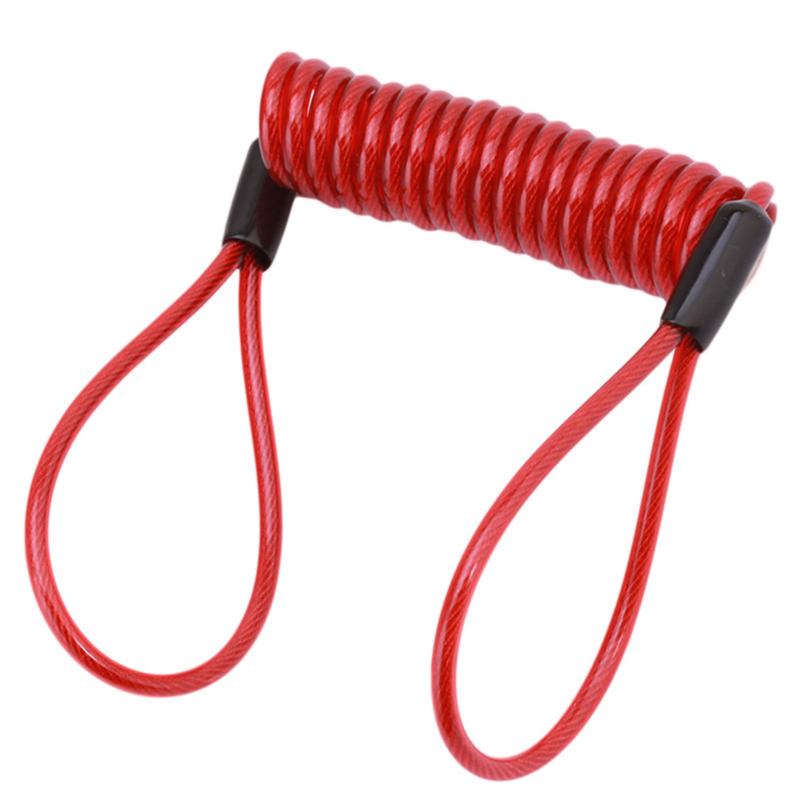 Wire Rope Portable Spring Rubber Thin Wire Rope Clothesline Helmet Anti-theft Rope