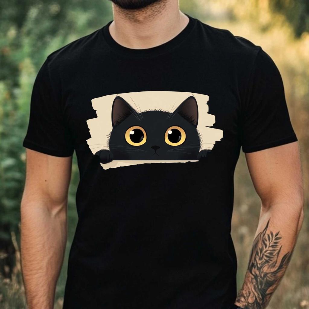 Herren Pfadfinder Katze Motiv Baumwoll T-Shirt Größe XS bis 5XL-