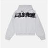 Moletom Casual Hip Hop Feminino Corte Amplo Estampa de Letras Pulôver Streetwear Estilo Casal