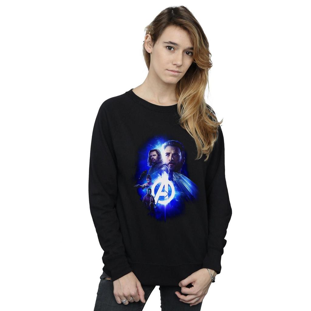Marvel Womens/Ladies Avengers Infinity War Cap Bucky Team Up Sweatshirt