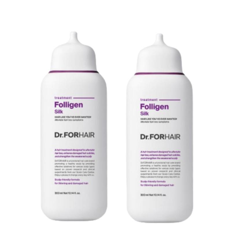 Dr.FORHAIR Folligen Шелковое лечение 300 мл x 2 Корея Красота