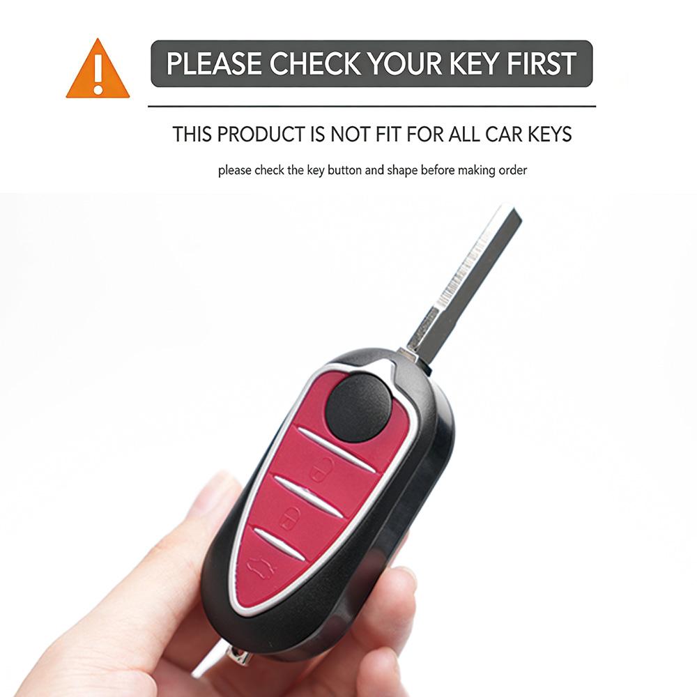 Silica Gel Car Key Cover Case For Alfa Romeo Mito Giulietta 159 4C Gta Ect. 3 Buttons Key Auto Key Shell Protection Cover