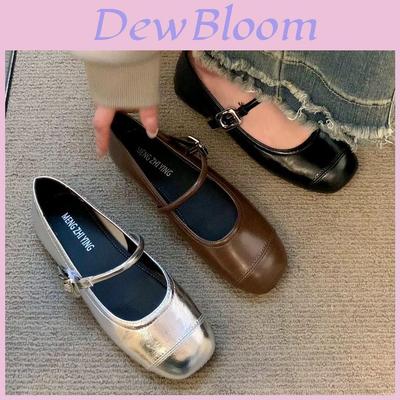 Mary Jane Flat Shoes For Women Summer Pu Soft Sole Comfortable Casual Footwear