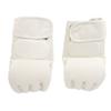 Hand Taekwondo Ausrüstung Handschuh Halbfinger Sicher Verstellbares Handgelenkband Boxhandschuh für Sandsack Weiß
