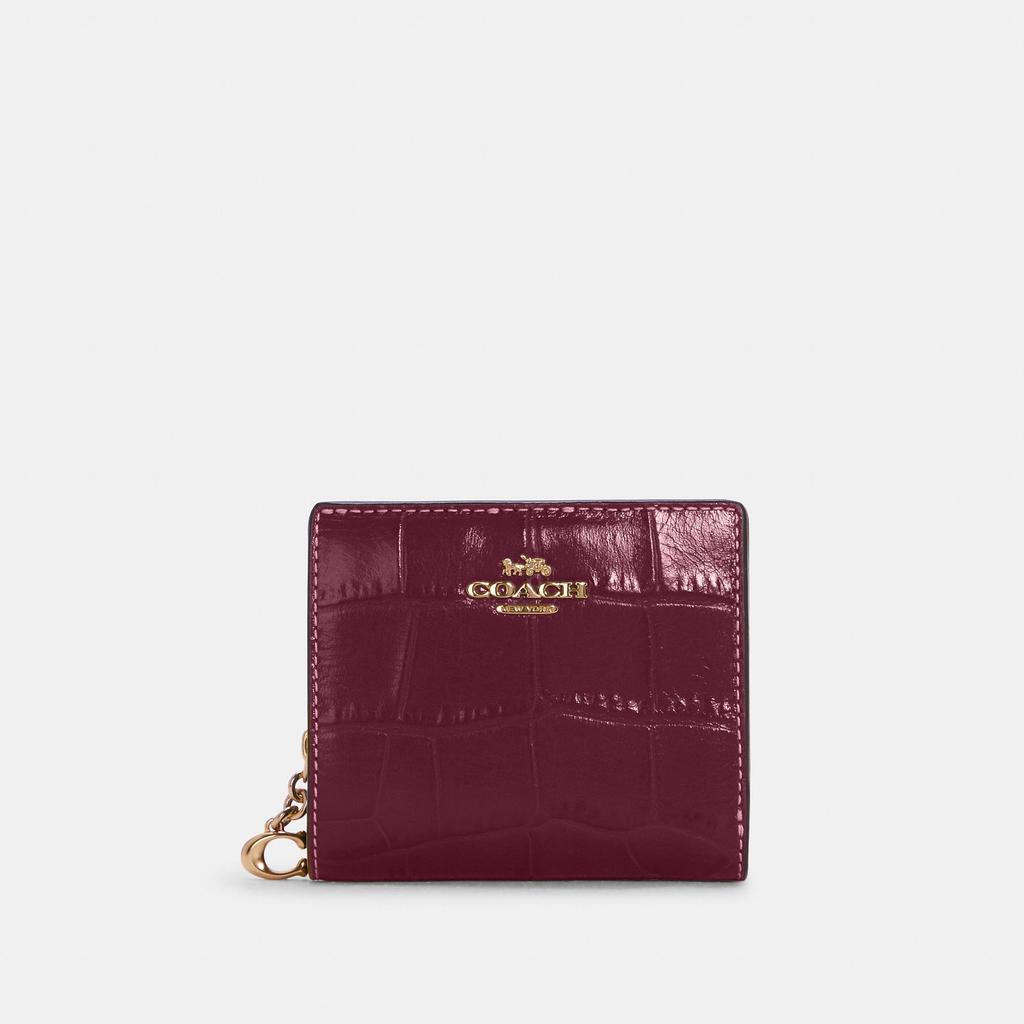 Coach Coach Snap Wallet Gold Black