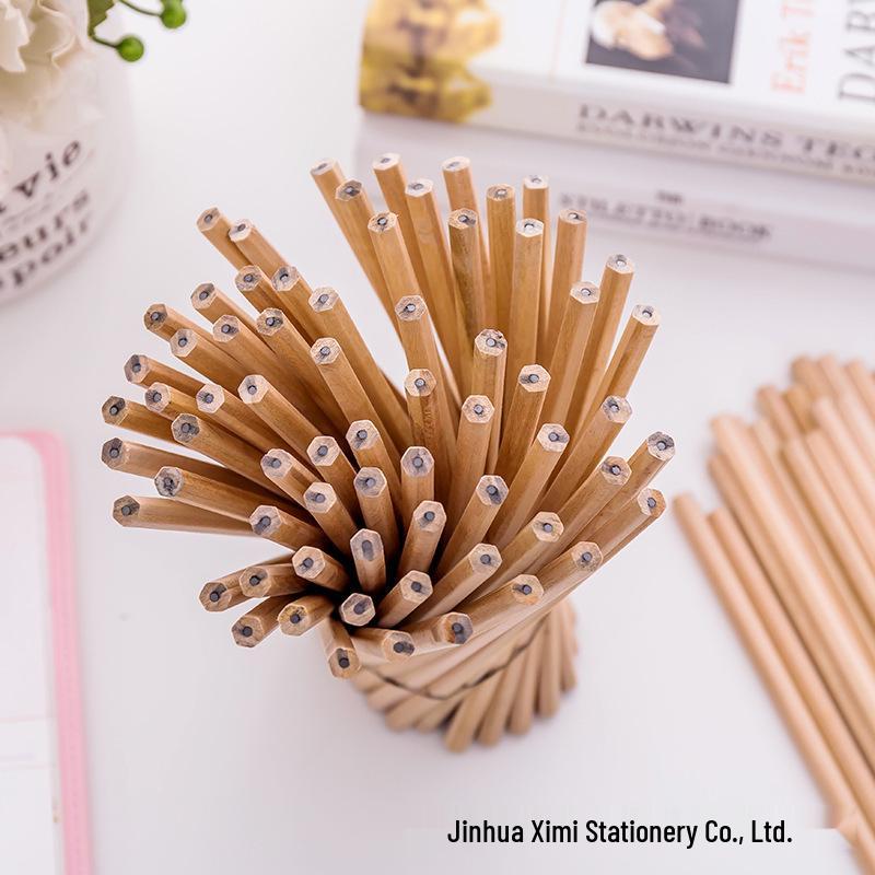Unbreakable Solid Wood Hexagonal HB Pencil for Children - Ideal for Primary School Sketching HB