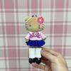 Hello Kitty Style Up Mascot Mascot Holder Pendant Plush Key Ring Keychain Cute Character Merchandise [PNN] (Pink Quilt)
