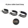42 Stück Klemmenzubehör Rohrleitungsklemmfixator Professionelle Festklemmen Schlauchhalterclip Schläuche Befestigungselement Teil