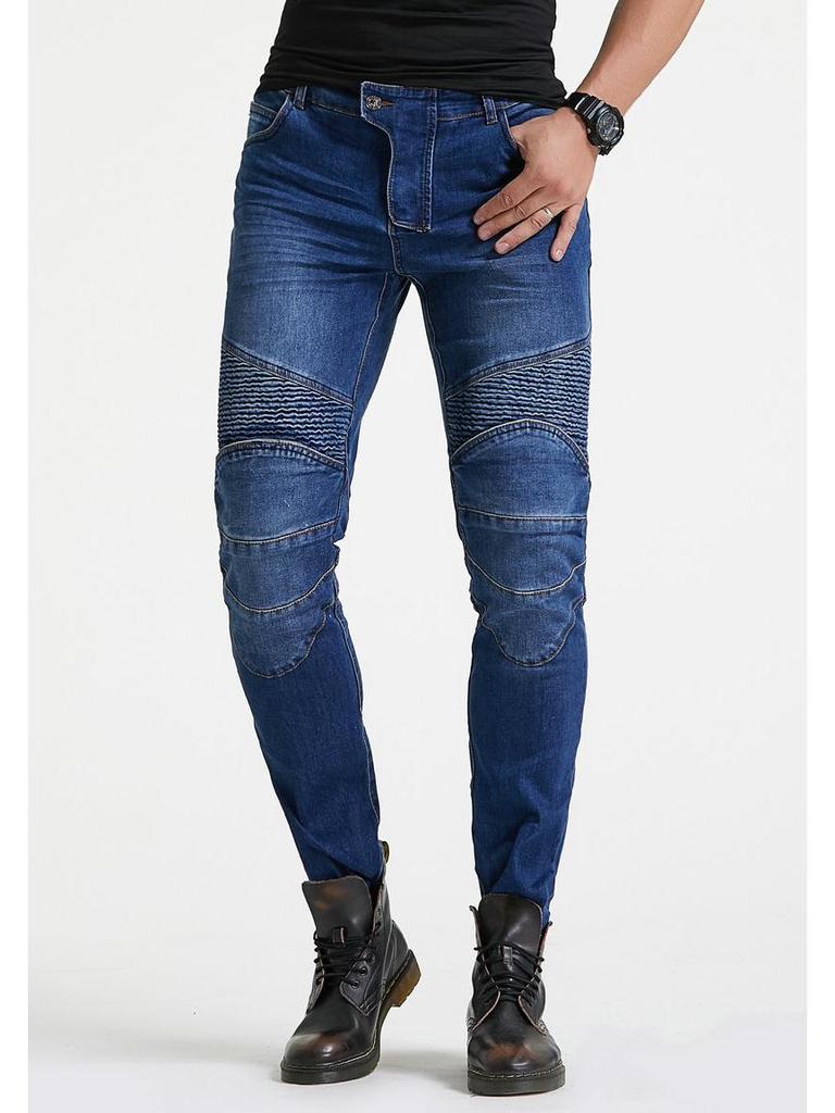 Cross-border Motorcycle Racing Straight Leg Anti-fall Riding Jeans