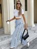 Women's Wide Leg Pants Mutil Corlors