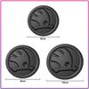 kypxb3 1Pcs 80/90/100MM Car Logo Front Hood Rear Trunk Emblem Styling For Skoda Octavia MK2 MK3 2 3 A7 Fabia Karoq Kodiaq Superb Rapid