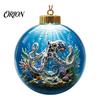 Einzigartige Meeresleben Weihnachtsgeschenke Ozean Kugel Ornament, Klar Acryl Leuchtender Seestern Feiertags Tischdeko Hängende Dekoration für Weihnachten