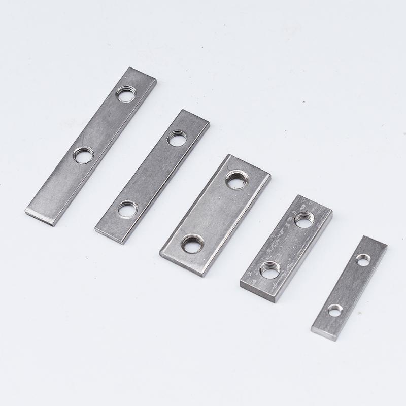 304 Stainless Steel Multi-hole Rectangular Nut for Aluminum Profiles, Square Double Hole, Available In Sizes M4, M5, M6