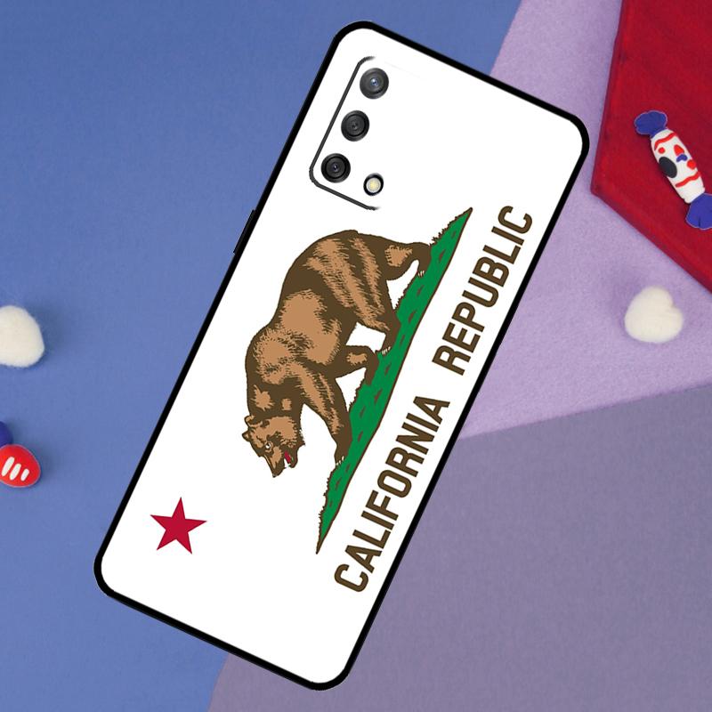 California Flag Case For Oppo A60 A80 A40 A6 A5 Pro A15 A16 A17 A57 A94 A74 A54 A76 A96 A18 A38 A58 A78 A98