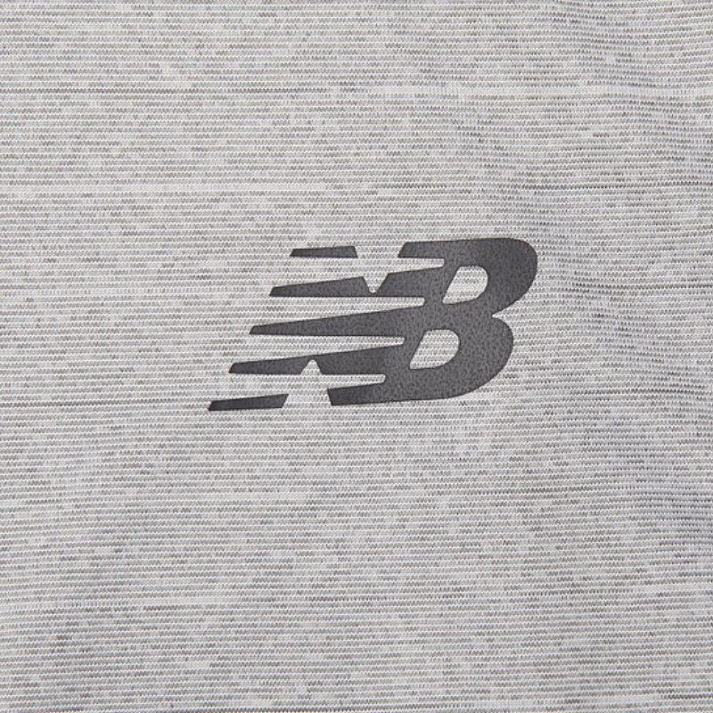 New Balance T Shirts Men's Gray Crew Neck Moderate Straight Fit AMT01012-AG