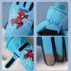 Spider-Man Winter Kinderhandschuhe Fleecegefüttert Warm Kinder Skihandschuhe Winddicht Kälteschutz Fahrradhandschuhe Kinder Geschenk Marvel