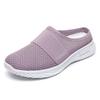 Shoes Women's half-care women's outer slippers fly-woven breathable casual shoes one-pedal single shoes