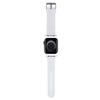 Karl Lagerfeld Pasek Klawmslknh Apple Watch 38/40/41Mm Biały/White Strap 3D Rubber Karl Head