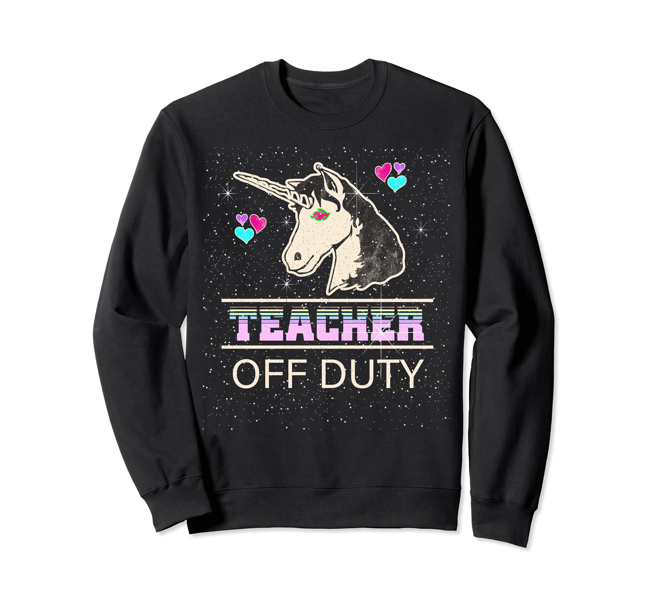 

School Teacher Summer Unicorn Last Day of School Sweatshirt чорний