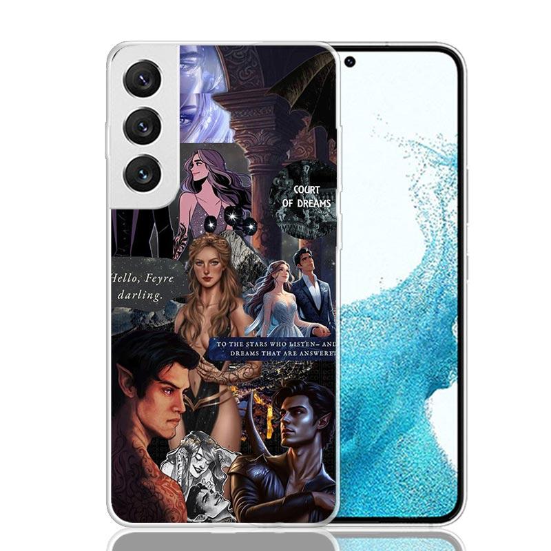 A Court Of Mist And Fury Phone Case For Samsung Galaxy S26 Ultra S23 S24 S25 Edge S20 FE S21 S22 Plus Soft Print Shell Cover Fun