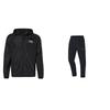 LiNing Minimalist Brand Logo Printed Long Sleeve Jacket Comfortable Versatile Long Pants Casual Sports Suit Unisex Suit Black YFDT137-3+-AYKR467-1
