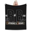 Chris Brown And Usher The Rb Tour Blanket Warm Soft Plush Throw Blanket For Girls Boys Couch Bed Flannel Bedspread Bed