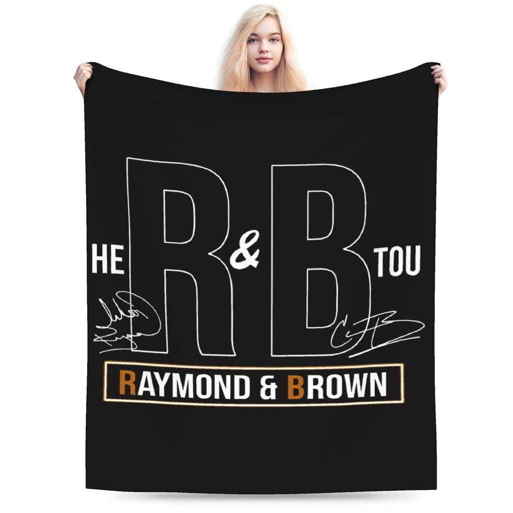Chris Brown And Usher The Rb Tour Blanket Warm Soft Plush Throw Blanket For Girls Boys Couch Bed Flannel Bedspread Bed