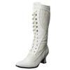 Cizme Retro pentru Femei Toamnă Iarnă Pantofi Sexy Femeie cu Șireturi Vârf Ascuțit Tocuri Joase Cizme Până la Mijlocul Gambei pentru Femei Personalizate 34-43