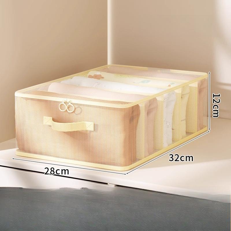 Storage Bag Household Wardrobe Seasonal Sorting Storage Bag Handheld Clothes Mesh Storage Bag