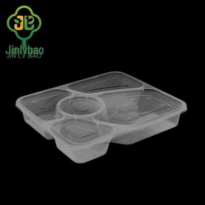 Recipiente de unică folosință cu 5 compartimente pentru pregătirea meselor