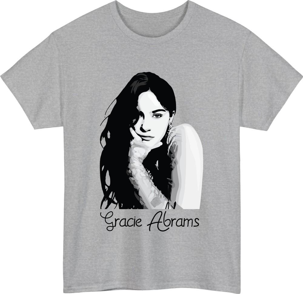 Gracie Abrams Music Fan Unisex TShirt Monochrome Fan Music Fashion Tee Top