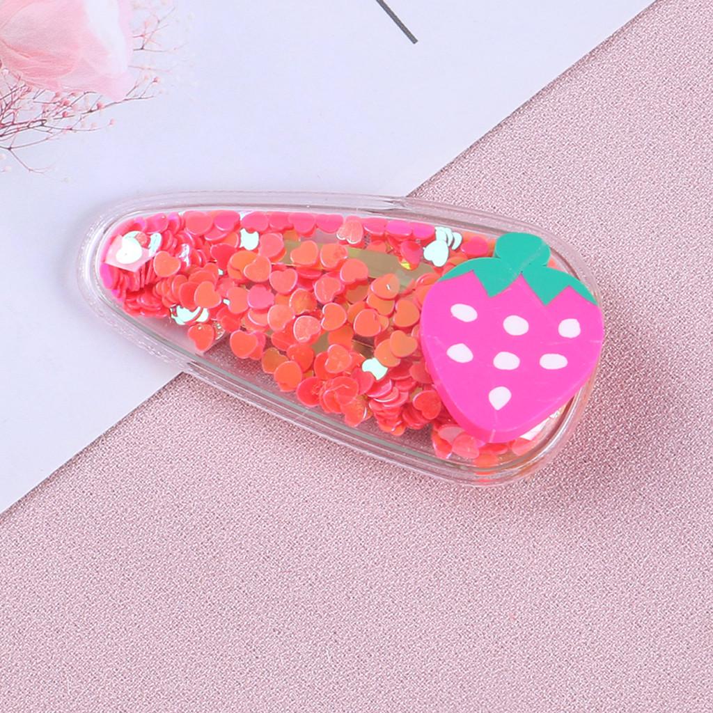Kids Infant Baby Girls Cartoon Fruit Hairclip Hairpin Barrettes Headwear