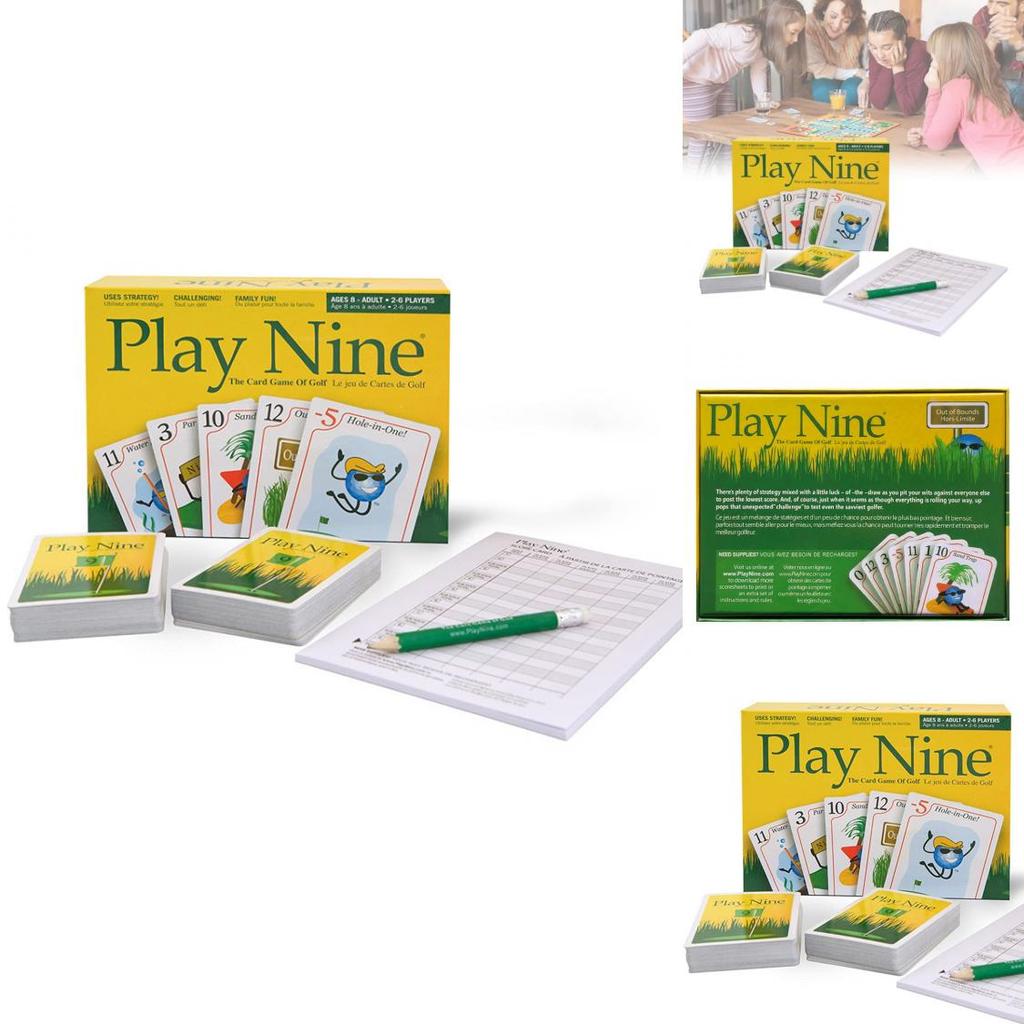 Play Nine English Version Card Game Engaging Family Gathering Golf Style Fun