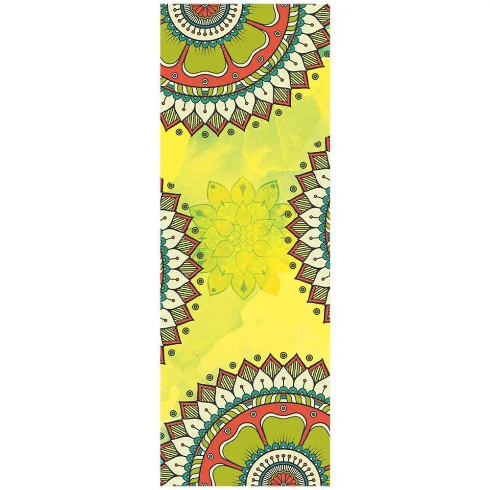 Yoga Towels Fitness Printed Microfiber Sports Travel Quick-drying Sweat-absorbent Workout Mat Cover for Pilates Gym Yoga Blanket