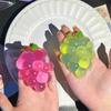 Stretchy Material Squishy Fruit Grapes Squeeze Design Fruit Shape Fidget Slow Rising Creative Stress Relief Anxiety Management