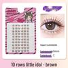 10-Row Autumn Leaf & Sunflower Faux Eyelashes - Flat, Glue-Free