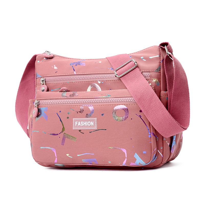 Vícevrstvý tisk Dámská taška přes rameno Módní taška Messenger Voděodolná nylonová taška Oxford Crossbody Kabelky Kabelky Velké tašky