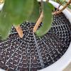 Breathable Mesh Plant Pot Soil Protector Grid Cover Barbed Cut-Outs Cutting Spiked Soil Protection Grid with Included Stakes