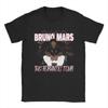 Brunos Mars The Rounisextic Tour Tshirt Summer Harajuku T Shirts Unisexs Pure Cotton Crewneck Oversized Tees Short Sleeve Tshirt