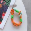For Ip 15 14 Pro Max Samsung Flip 4 Coloful Rope Chain Korean Mobile Phone Cute Knot Portable Anti-Loss Hand Bracelet Chain