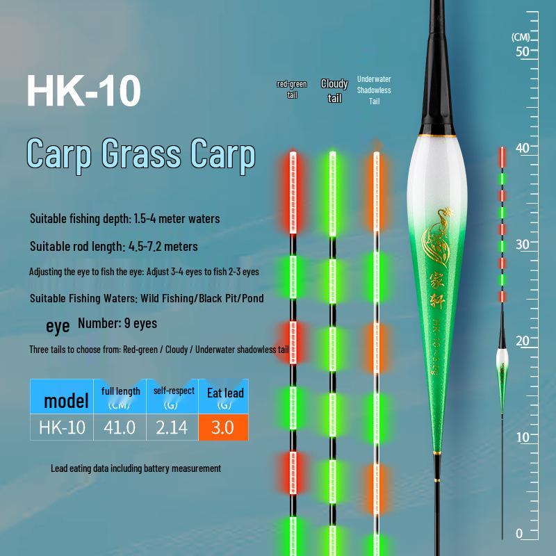Dual-Use Luminous Fishing Float: Color-Changing, Day/Night, Electronic Bite Alarm for Various Carp Species