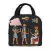 Egyptian Mythology Gods Insulated Lunch Bag for Kids School Cooler Thermal Food Box Tote Portable Lunch Boxes Container