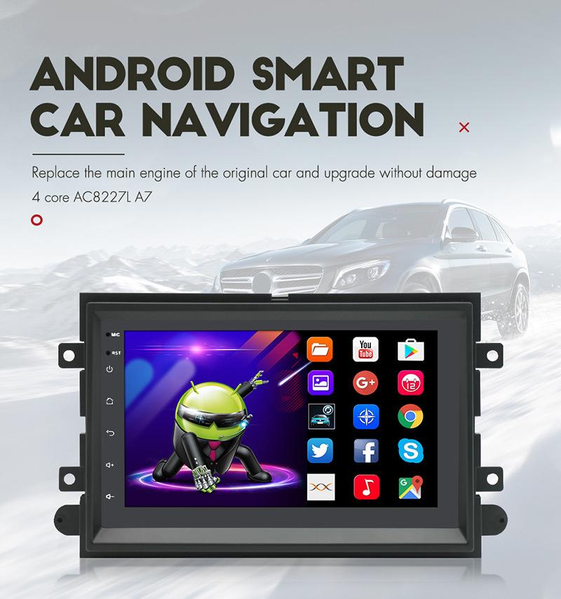 NAVIGUIDE 7'' Android Carplay Car Multimeida Player For Ford F150 Explorer Edge Escape Sport Lincoln Expedition Mustang NO DVD