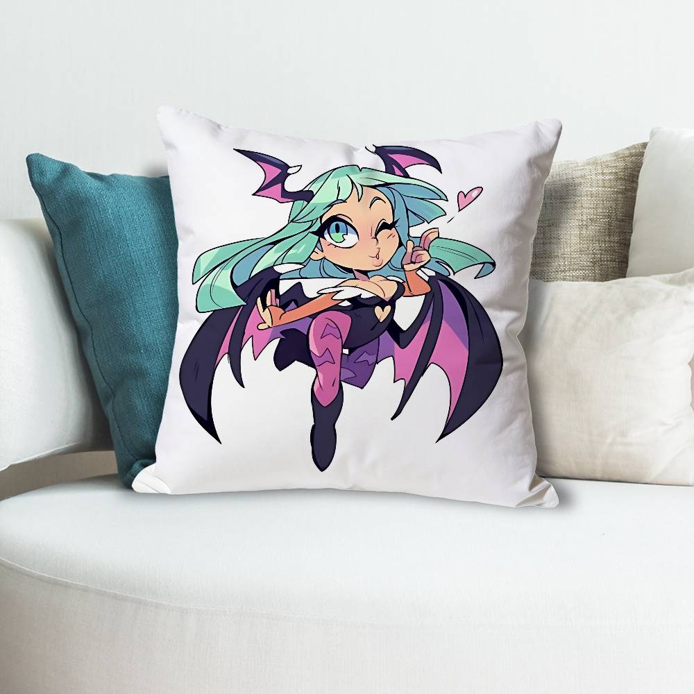 MMorrigan AAenslands Anime Celebrity Merchandise AllMatch Printed Pillow Case Sofa Car Office Room Decoration Protector