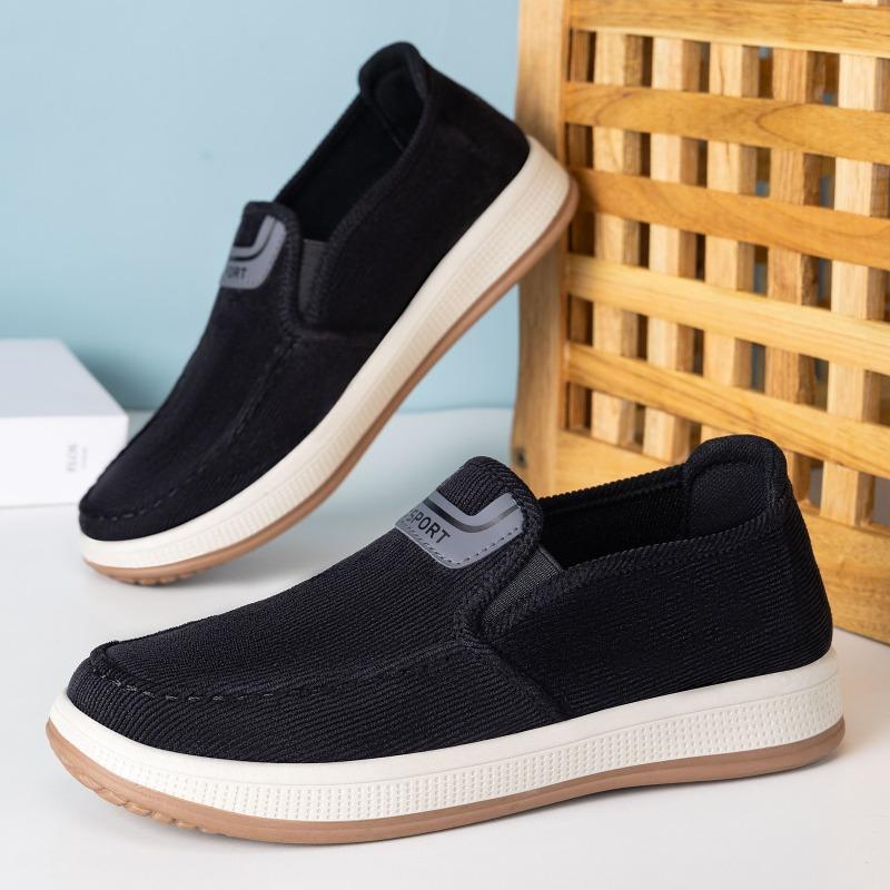 Fashion Summer The New Men's Striped Casual Shoes Are Lightweight and Comfortable Shallow The Board Shoes Have A Comfortable Lining