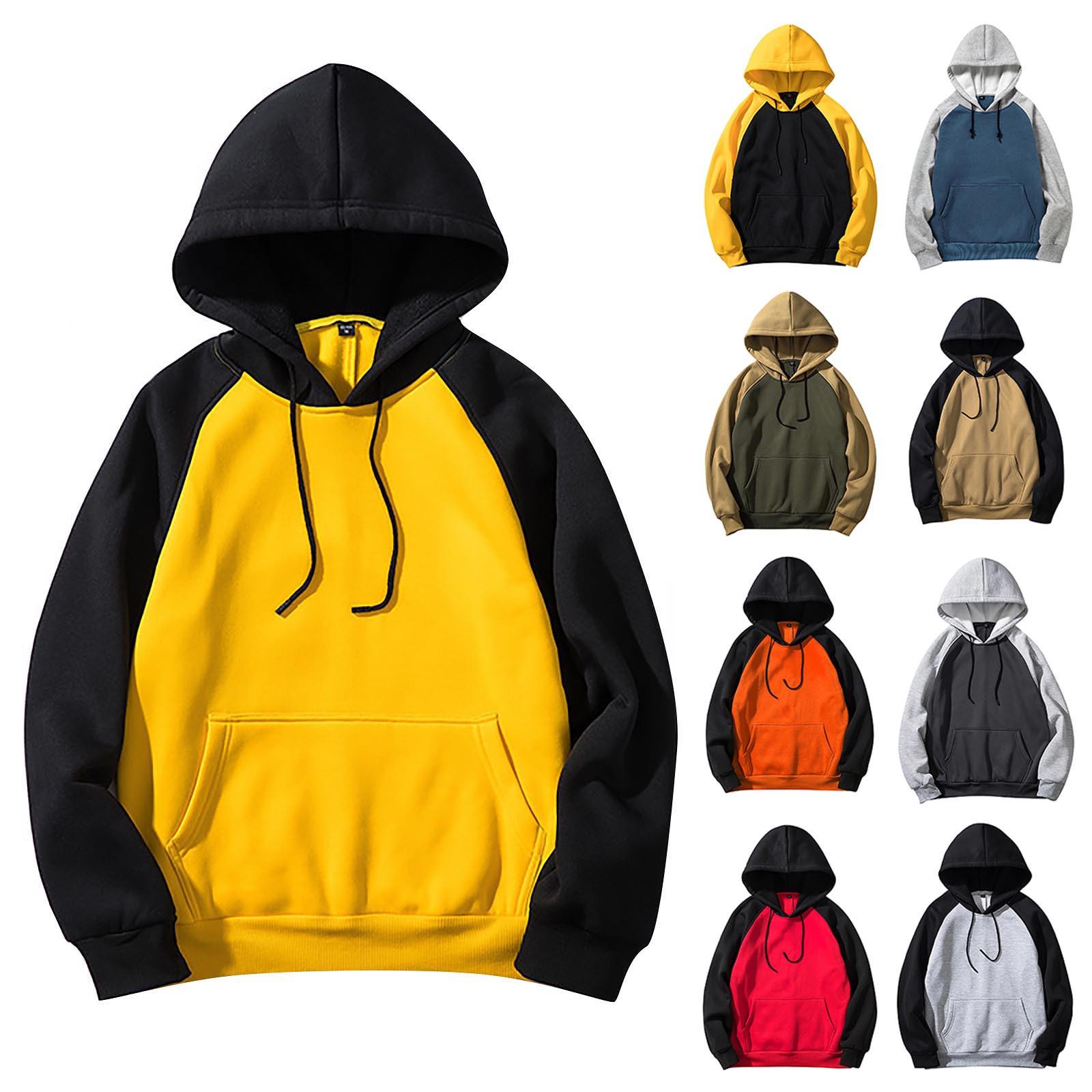 

Мужская зимняя повседневная толстовка с капюшоном, теплая толстовка с длинными рукавами, пальто, куртка, свитер