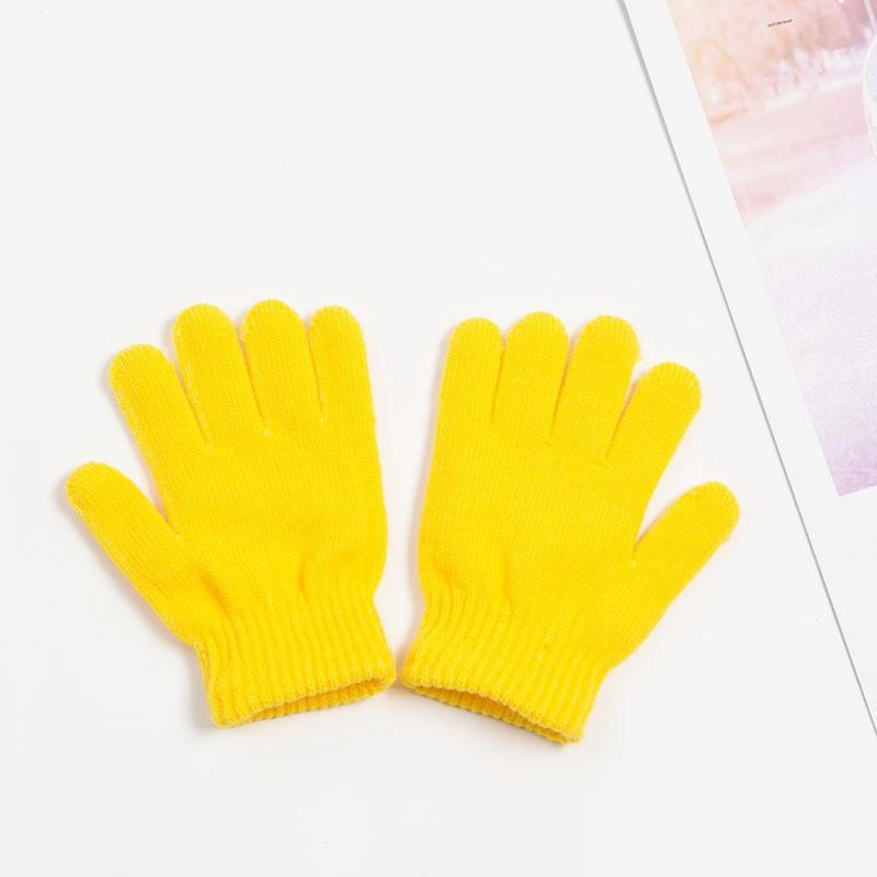 

Детские волшебные зимние теплые детские перчатки с начесом для девочек и мальчиков, мягкие эластичные перчатки 14cm жёлтый