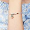 Smile Pearl Pendant Color Beads Bracelet