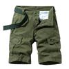 Men's Fashion  Color Multi-Pocket Pants Cotton Shorts Overalls Shorts
