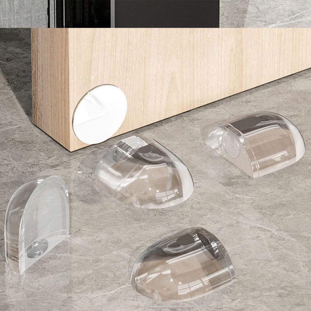 

Магнитный дверной стопор без прокола Мягкий силиконовый дверной стопор без гвоздей Плоский дверной стопор для офиса